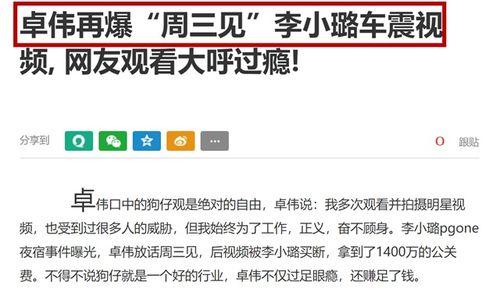 卓伟爆料李小璐 视频