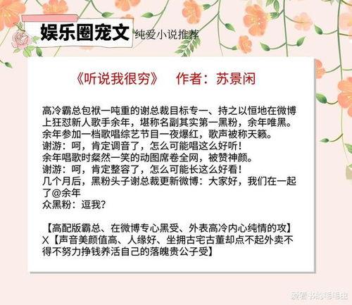 爆料娱乐圈的小说,揭秘明星背后的秘密与爱恨情仇
